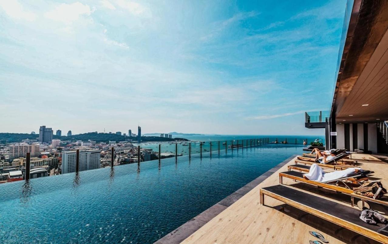 Appartamento Great Location With Infinity Pool - Central Pattaya Esterno foto