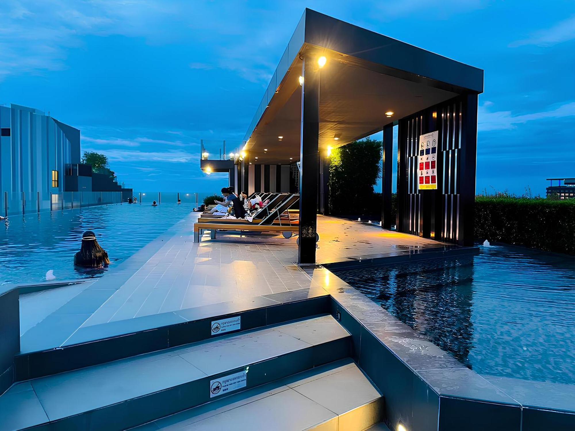 Appartamento Great Location With Infinity Pool - Central Pattaya Esterno foto